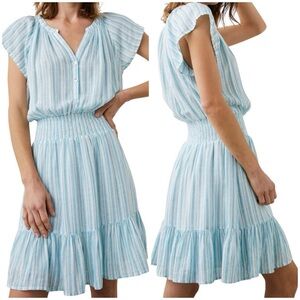 Rails Augustine Linen Mini Dress in Laguna Stripes